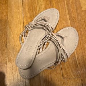 LC Lauren Conrad sandals. Beige/tan. Size 6. Never worn